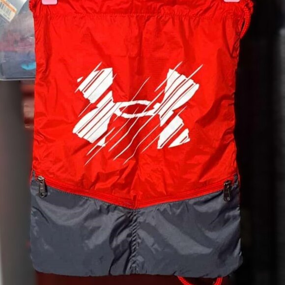 Authentic Under Armour Logo Gym Bag Sackpack Used Like New - Picture 1 of 3